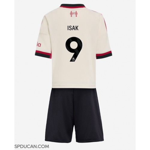 Dječji Nogometni Dres Liverpool Alexander Isak #9 Gostujuci 2025-26 Kratak Rukav (+ Kratke hlače)